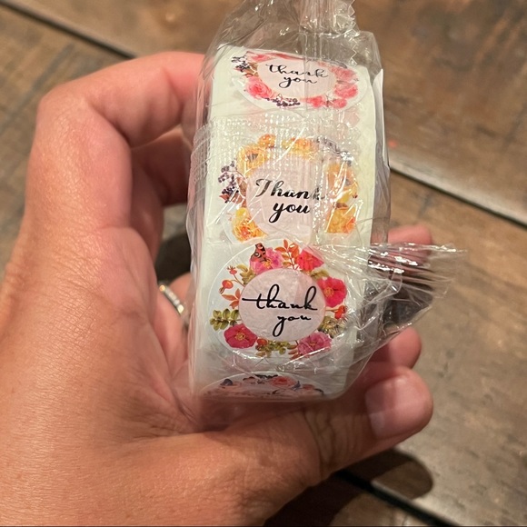 Floral Thank You Stickers - Picture 3 of 7